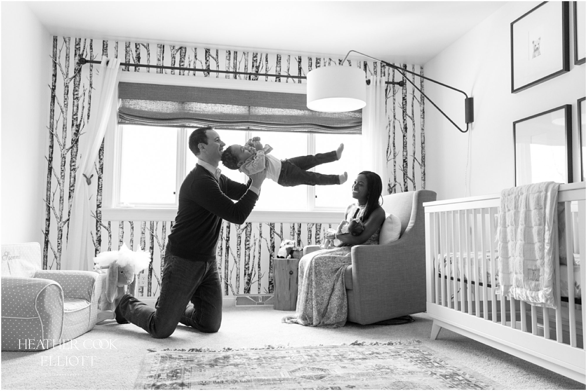 documentary style newborn at home photography