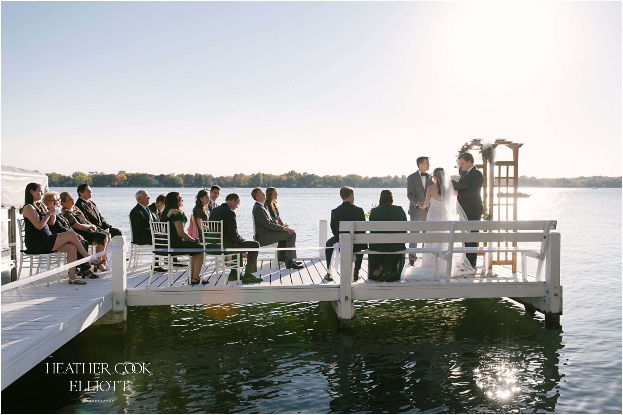 oconomowoc dock wedding ceremony