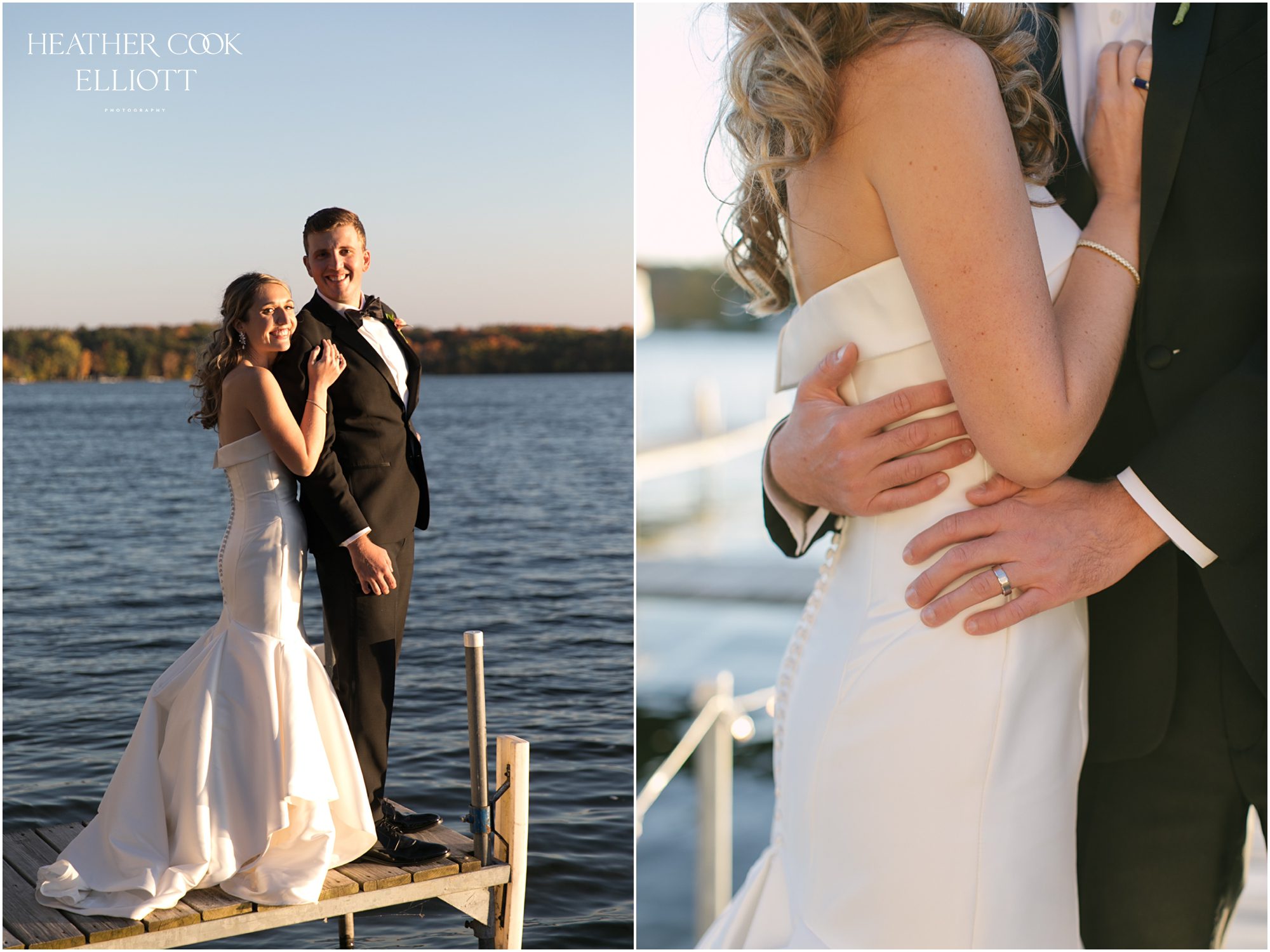Oconomowoc boat house wedding reception and wedding portraiture
