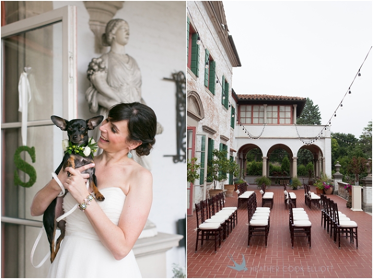 villa terrace milwaukee wedding photographer dogs allowed