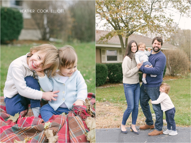 natural light fall family photography in brookfield elm grove wisconsin