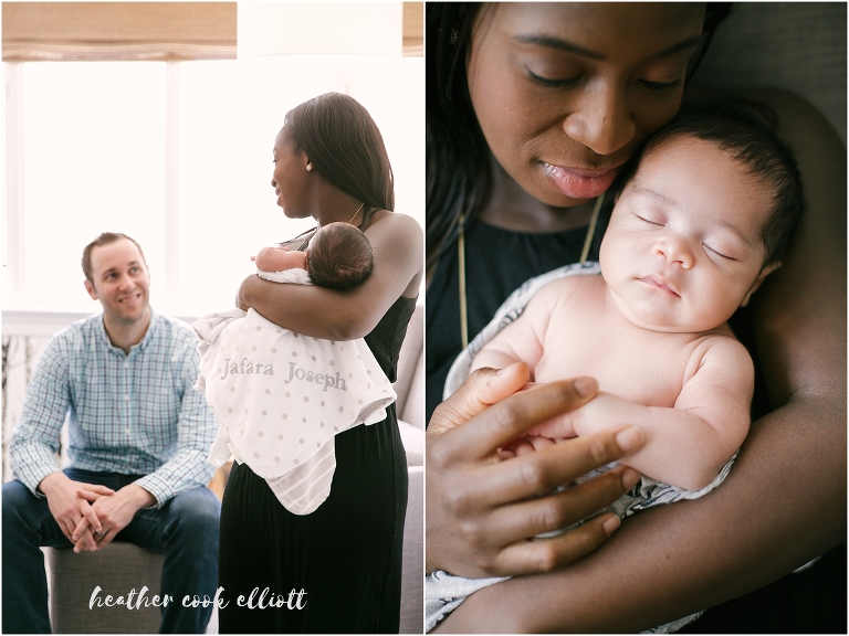Mequon Wisconsin Newborn Photography at home in natural light