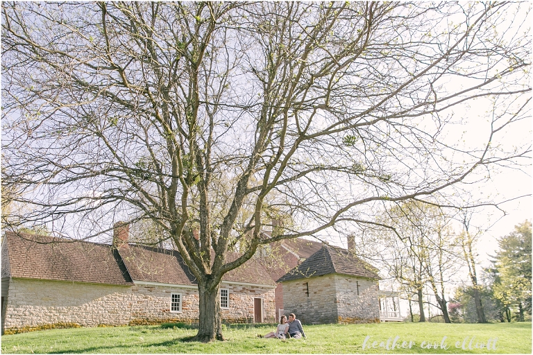 Louisville historic home engagement session