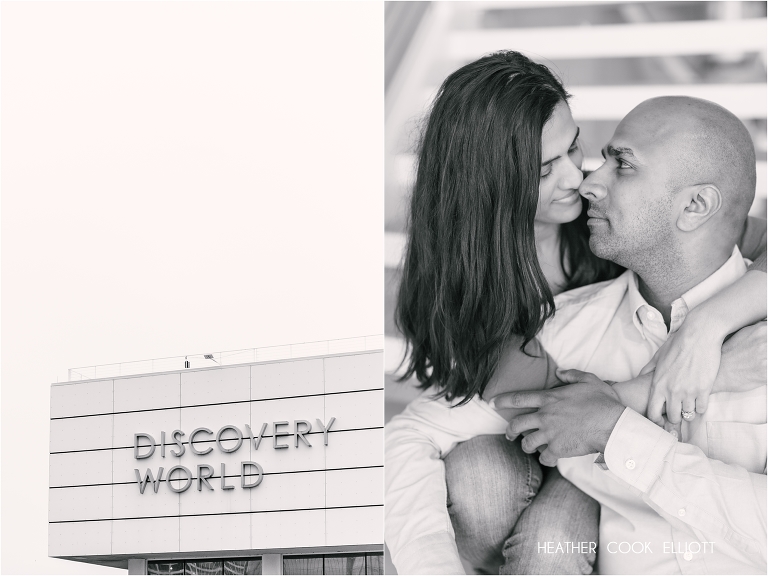 discovery world lakefront engagement