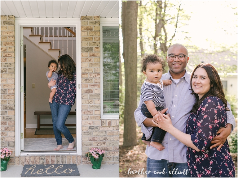 natural light family photography at home