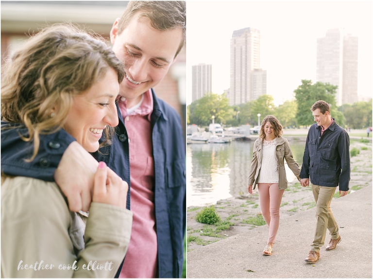 Chicago Sunset Engagement Session