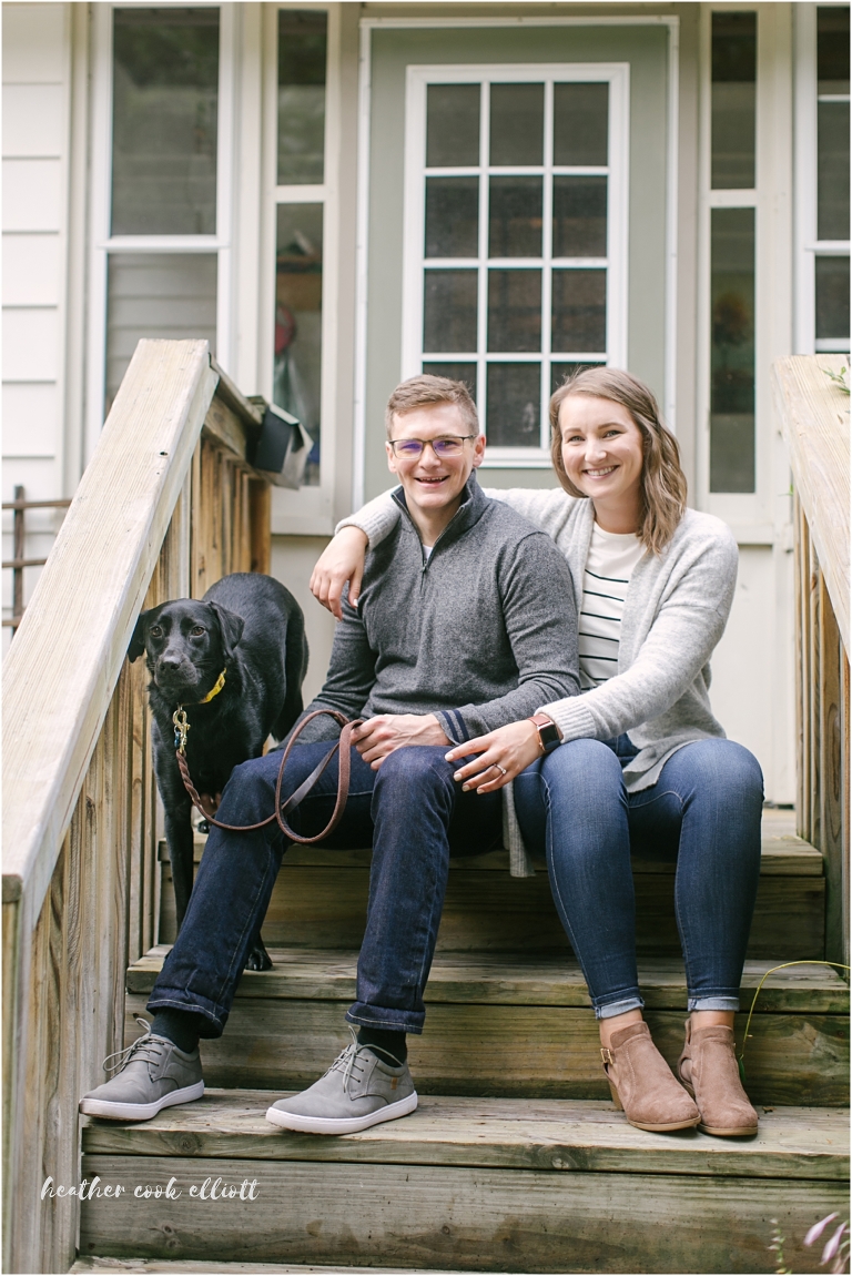 wauwatosa engagement session with dog