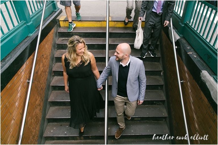 central park engagement session