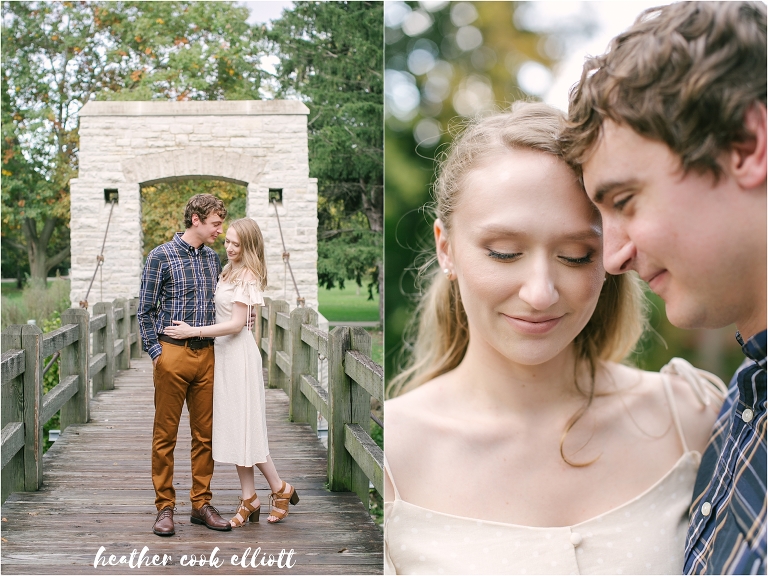 Tosa Fall engagement session with dogs