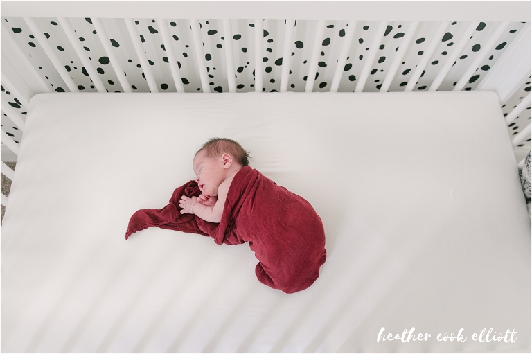natural light newborn photography at home in wisconsin