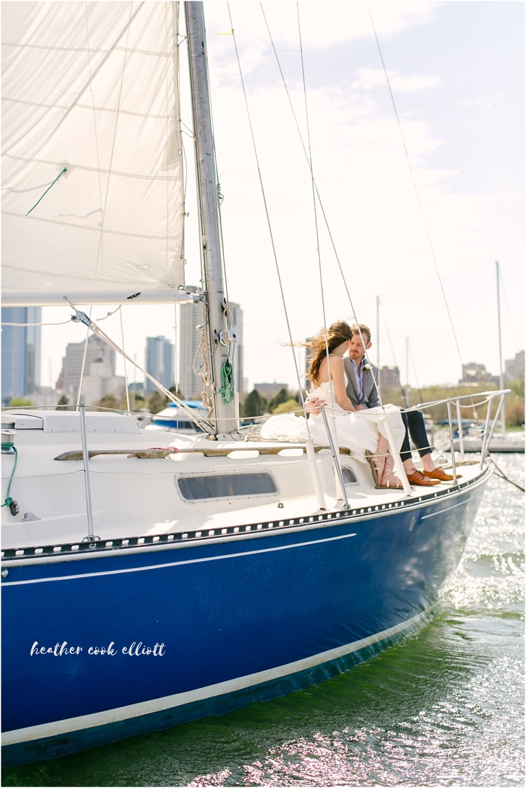romantic milwaukee spring wedding with sailboat