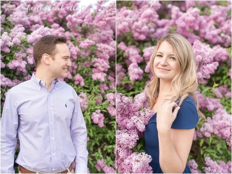 milwaukee engagement session with lavender
