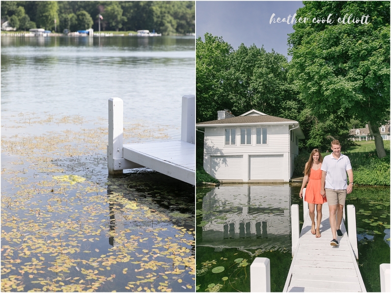 pine lake wisconsin engagement photograph