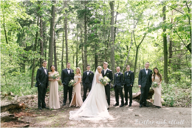 schlitz audubon summer wedding in the woods