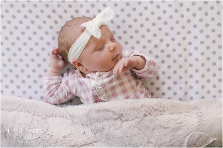 mequon natural light newborn at home