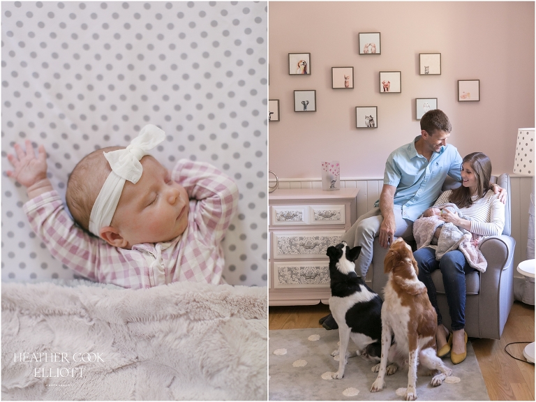 mequon natural light newborn at home