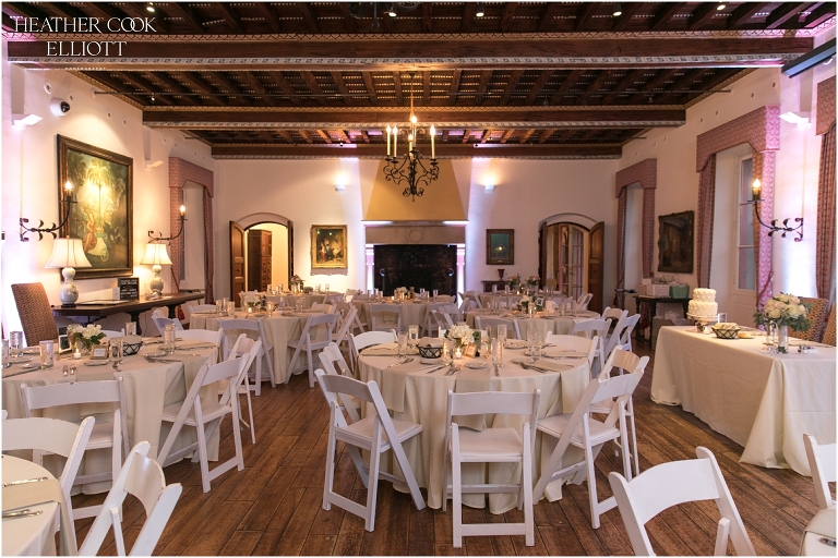 villa terrace wedding reception details 