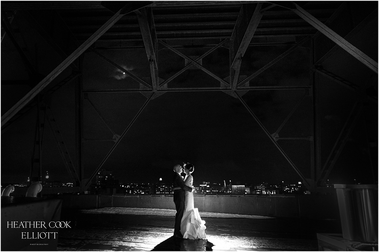 pritzlaff rooftop at night for wedding