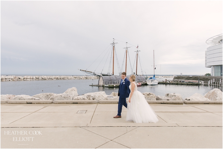 Milwaukee lakefront wedding in July 2020