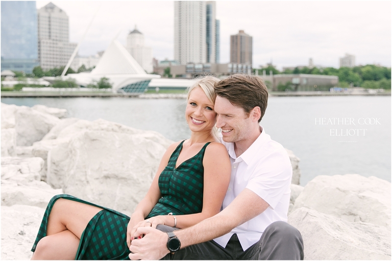 milwaukee lakefront engagement session