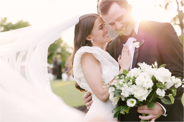 milwaukee country club wedding at golden hour
