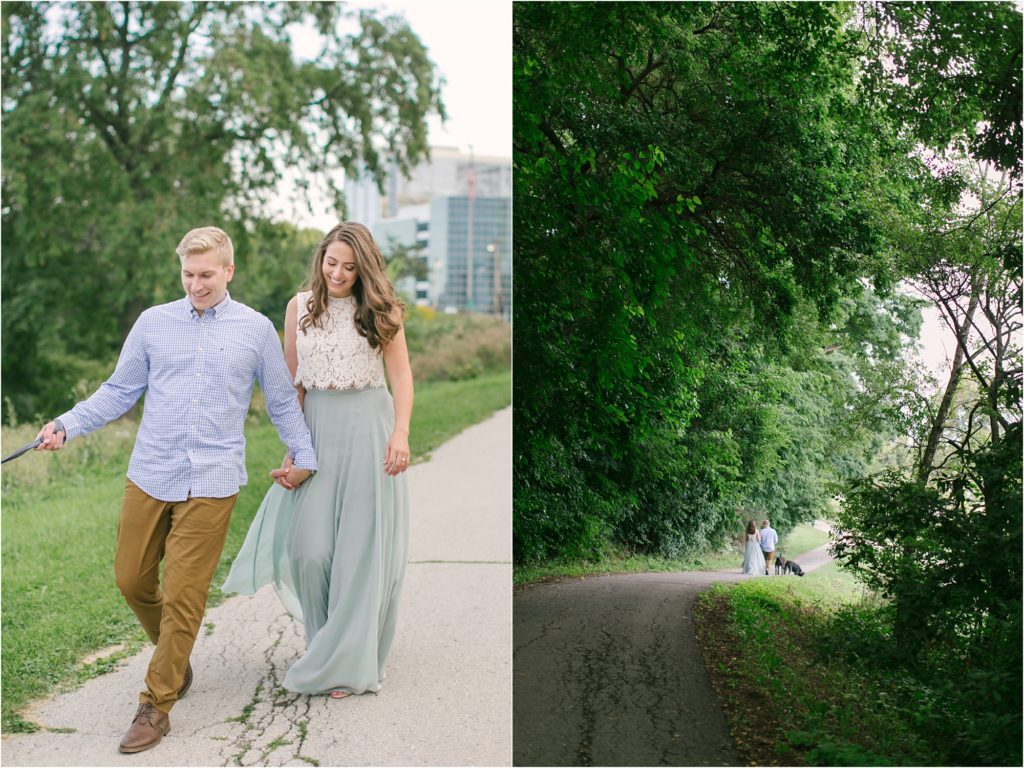 milwaukee engagement with dogs