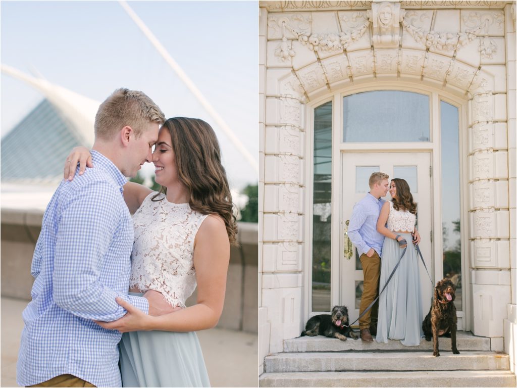 milwaukee engagement with dogs