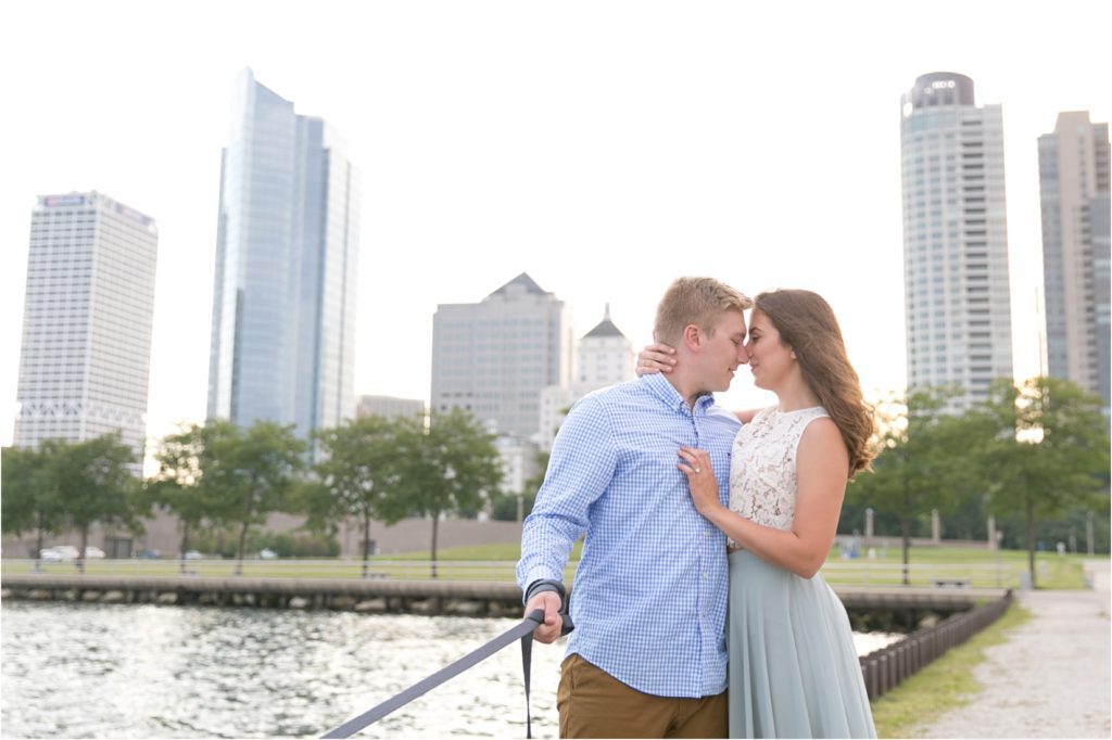 milwaukee engagement with dogs