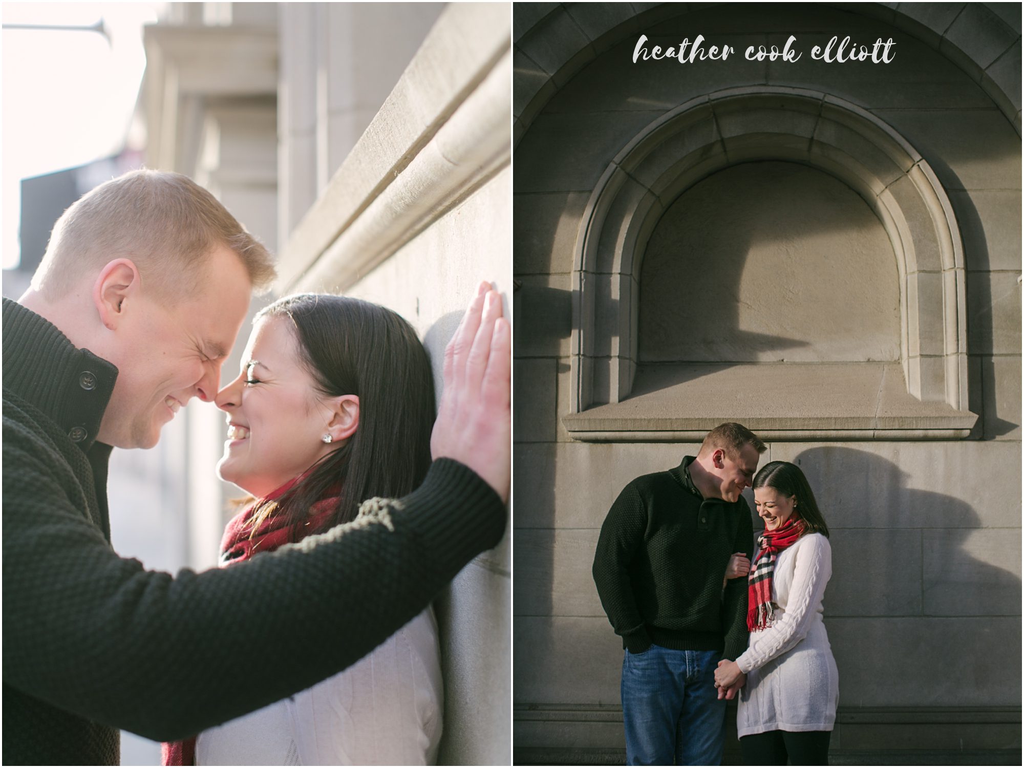 milwaukee kimpton journeyman rooftop engagement at christmas