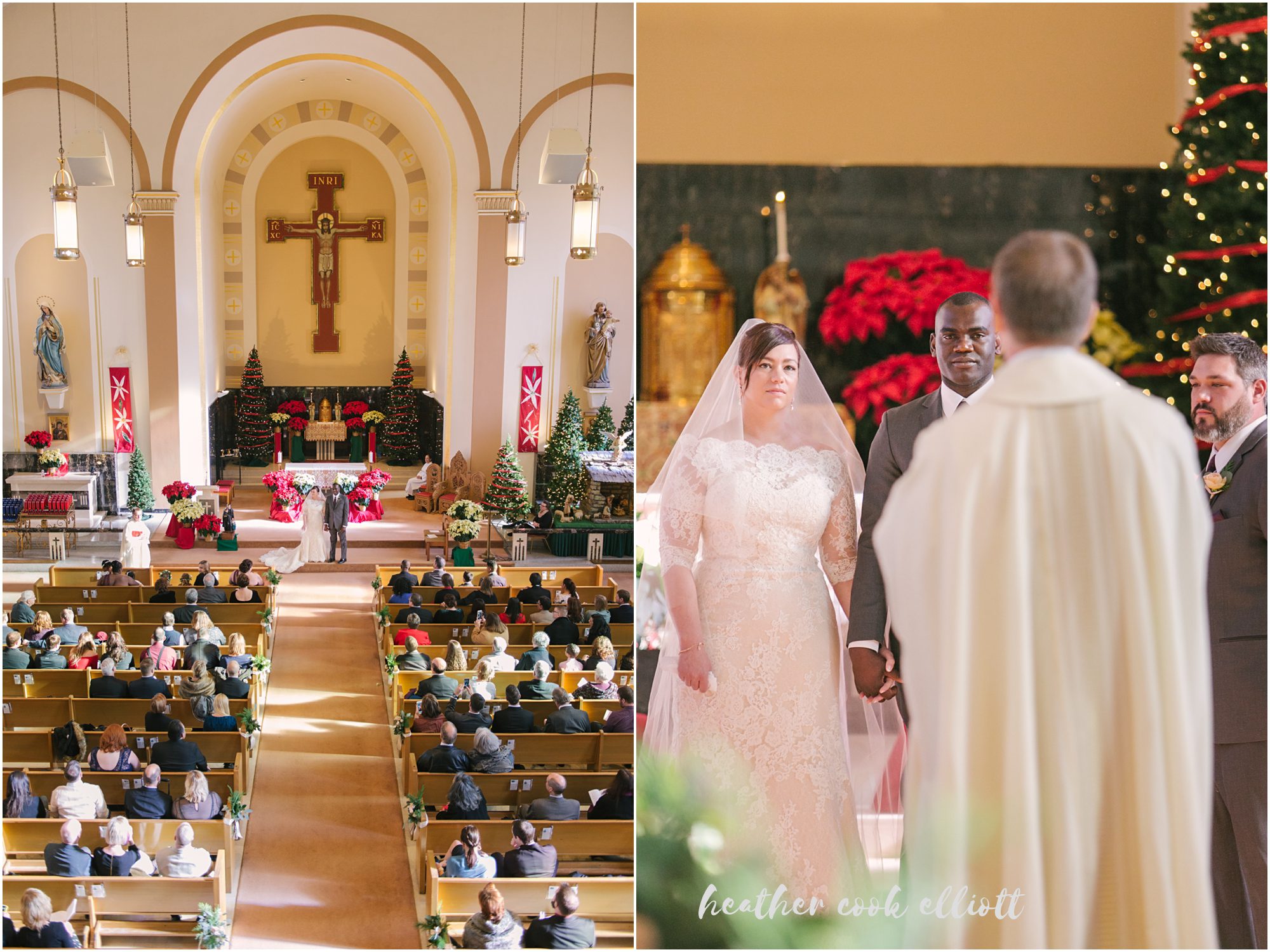 Grain Exchange winter wedding with st hedwig ceremony