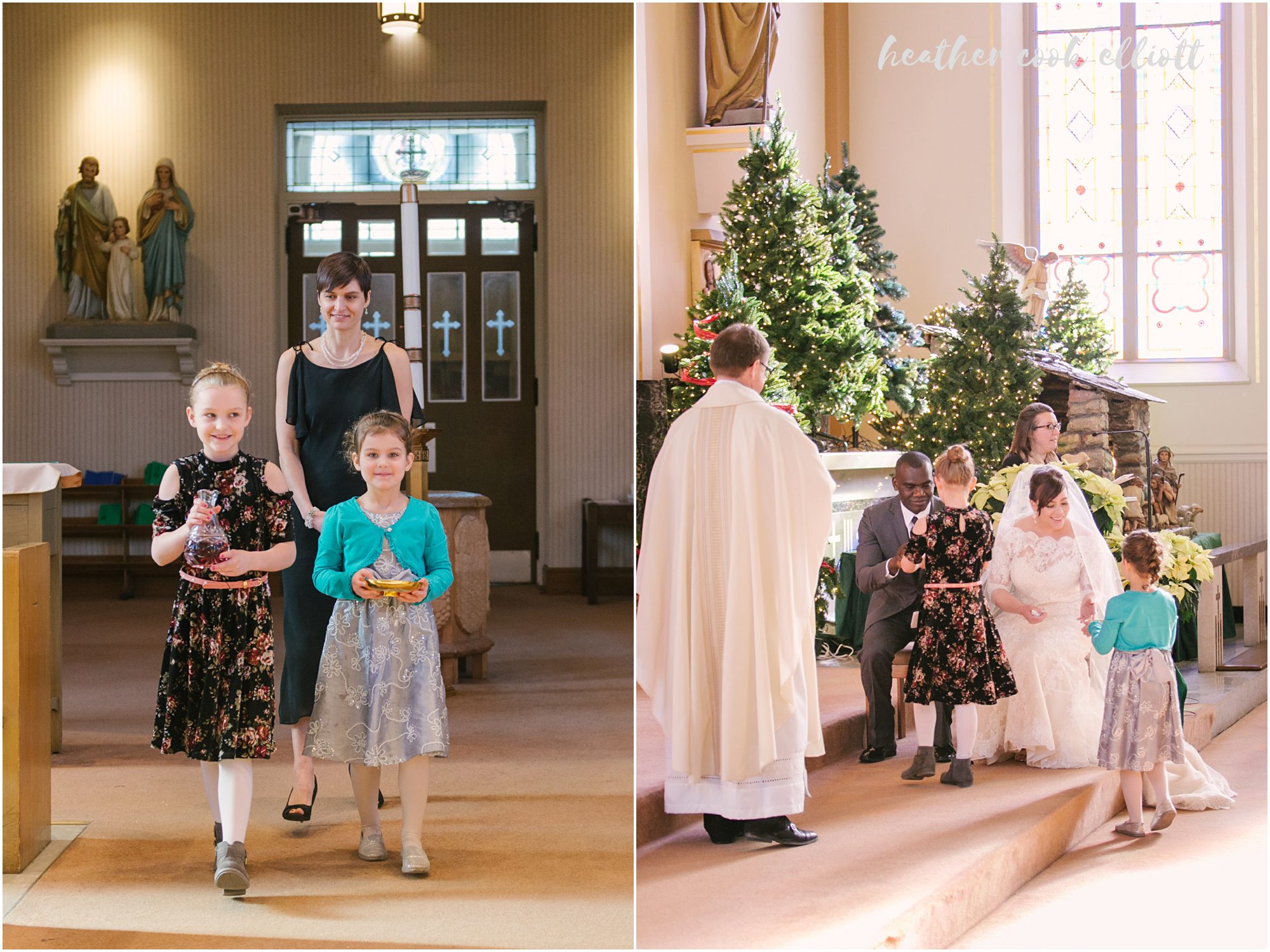 Grain Exchange winter wedding with st hedwig ceremony