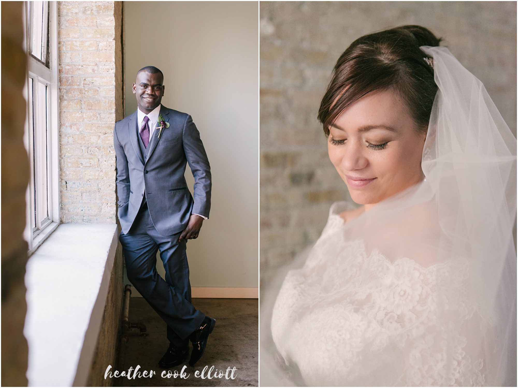 Grain Exchange winter wedding with confetti