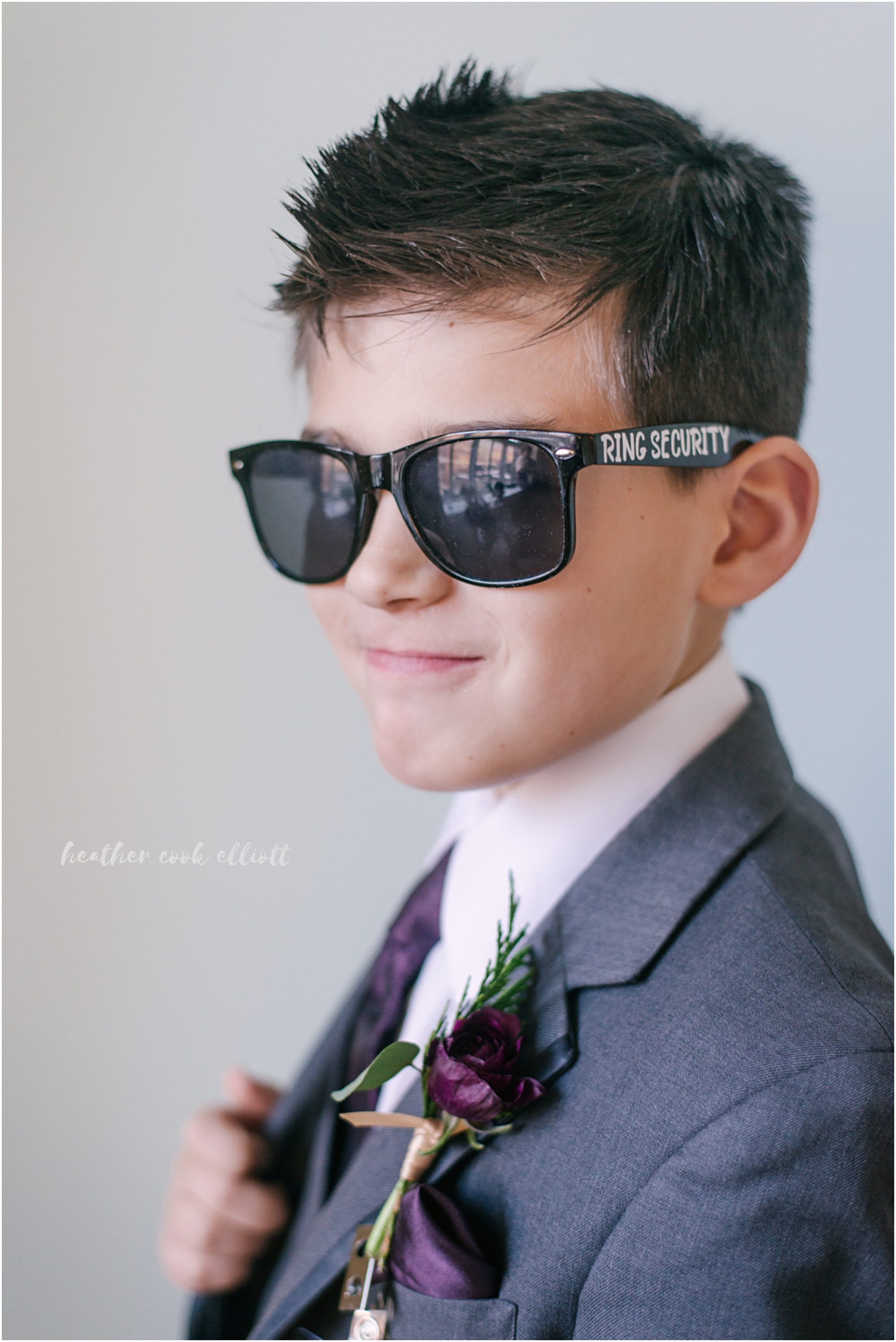 Grain Exchange winter wedding with confetti and romantic flowers