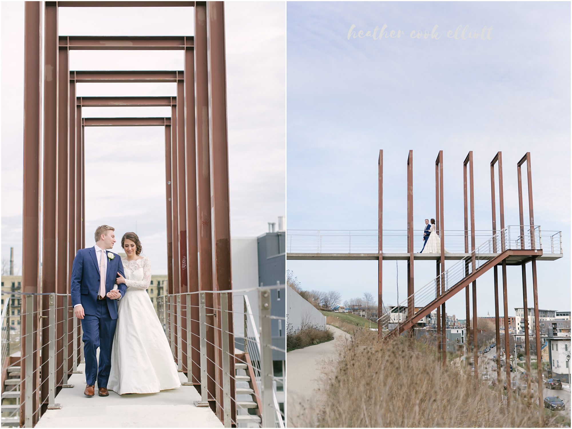milwaukee wedding bridal portraits commerce street