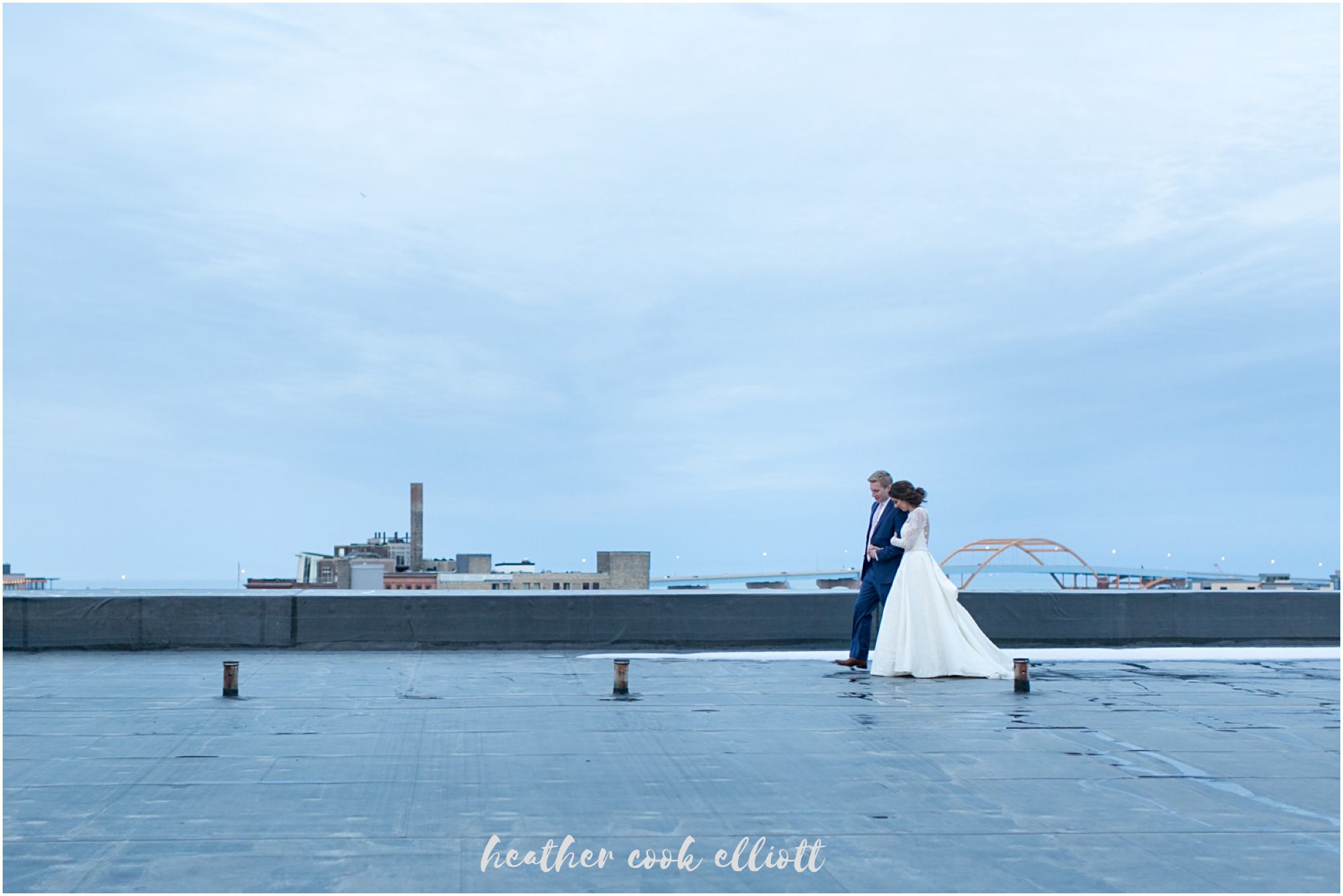 pritzlaff wedding on roof