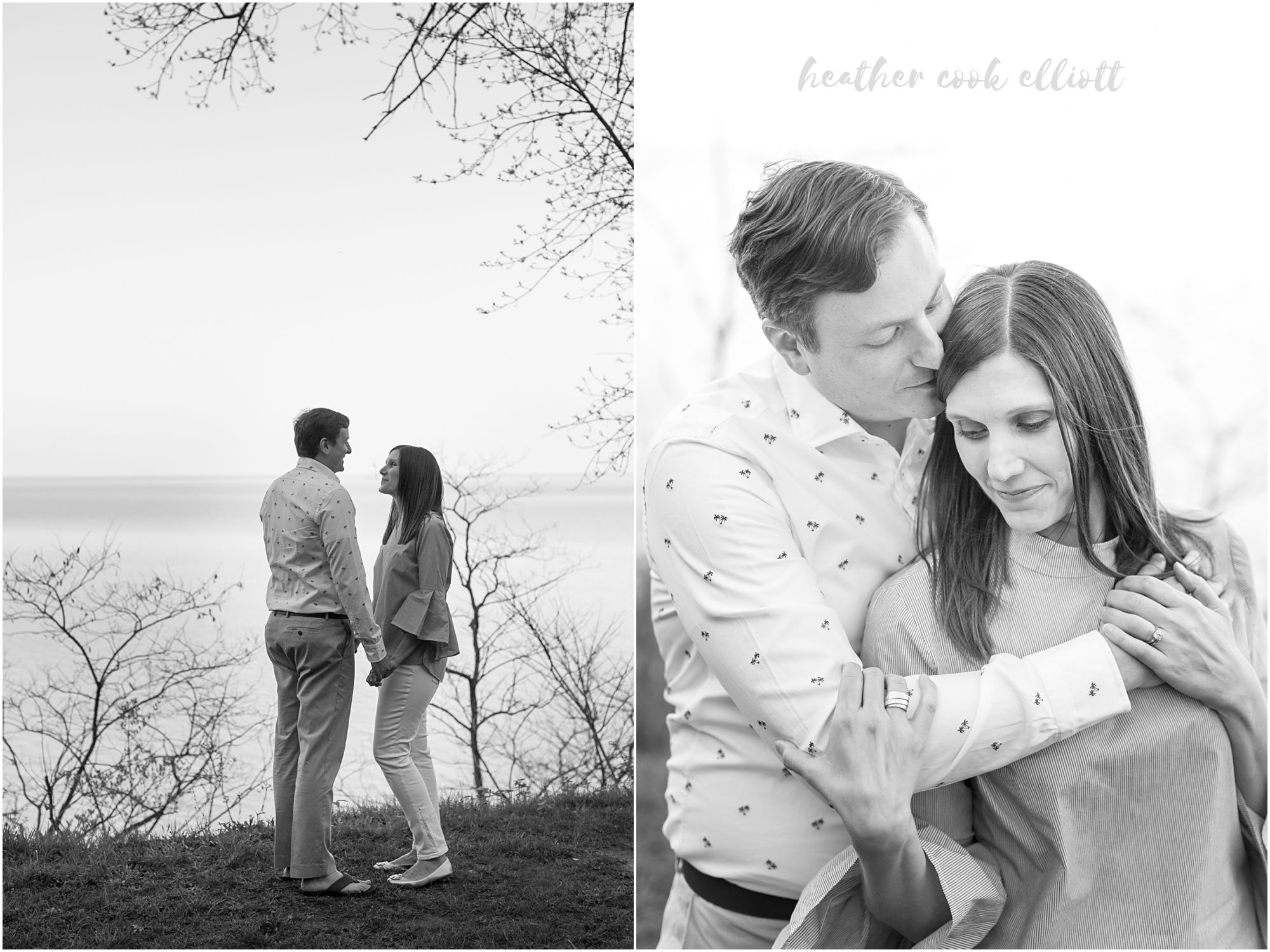 wisconsin lakefront engagement at home