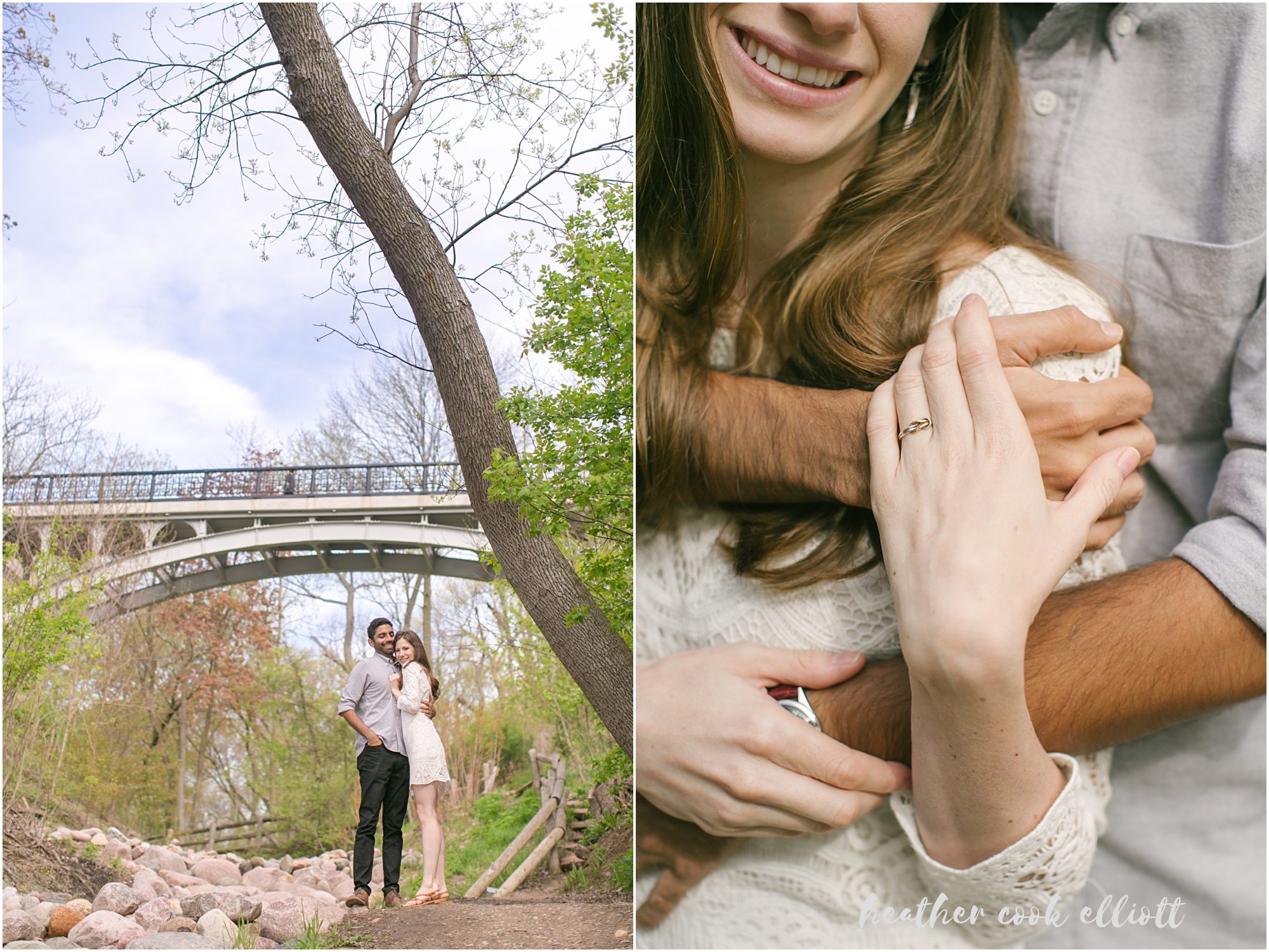 lake park spring wedding