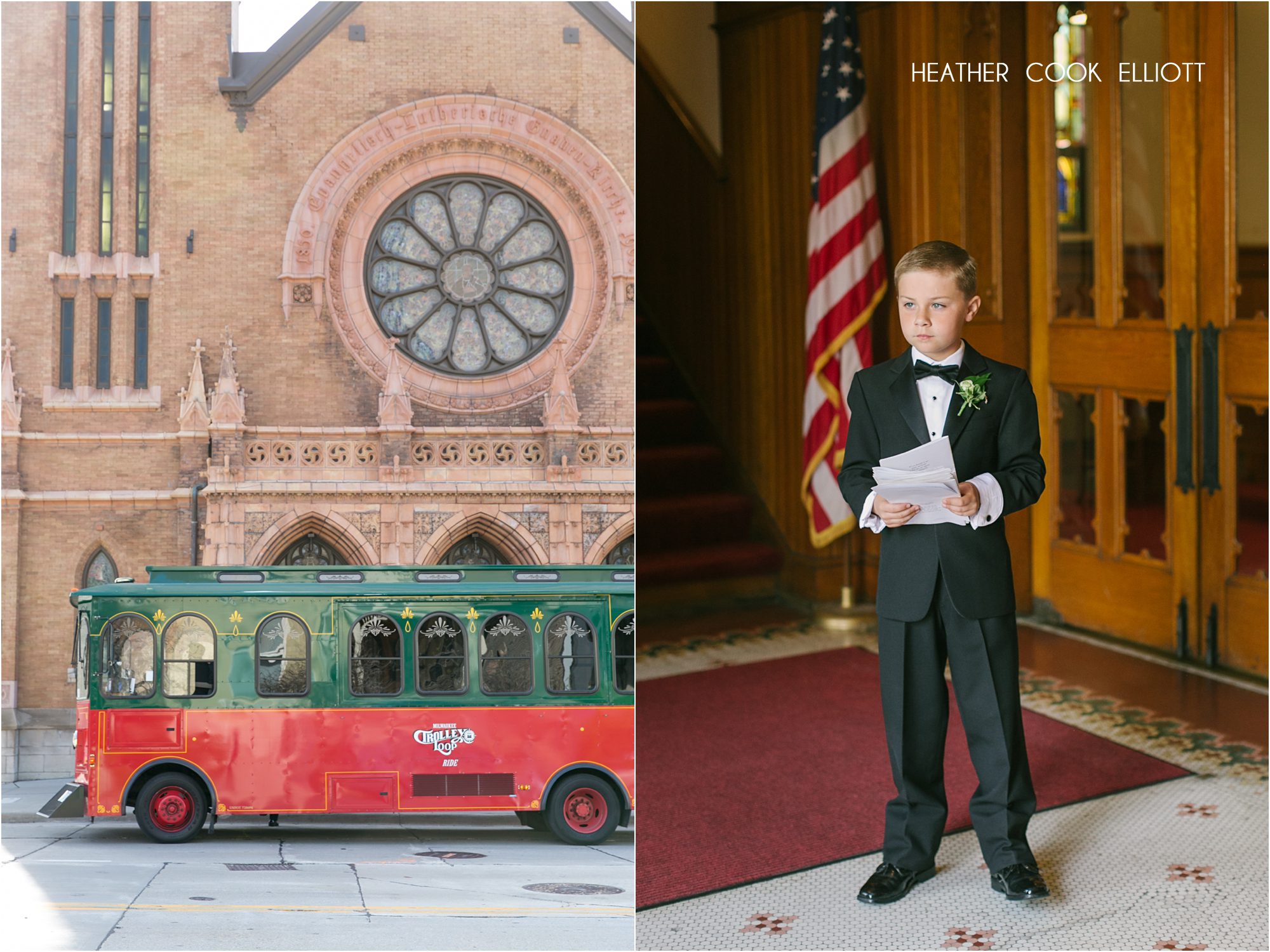 Milwaukee Art Museum Wedding  Grace Lutheran milwaukee spring wedding