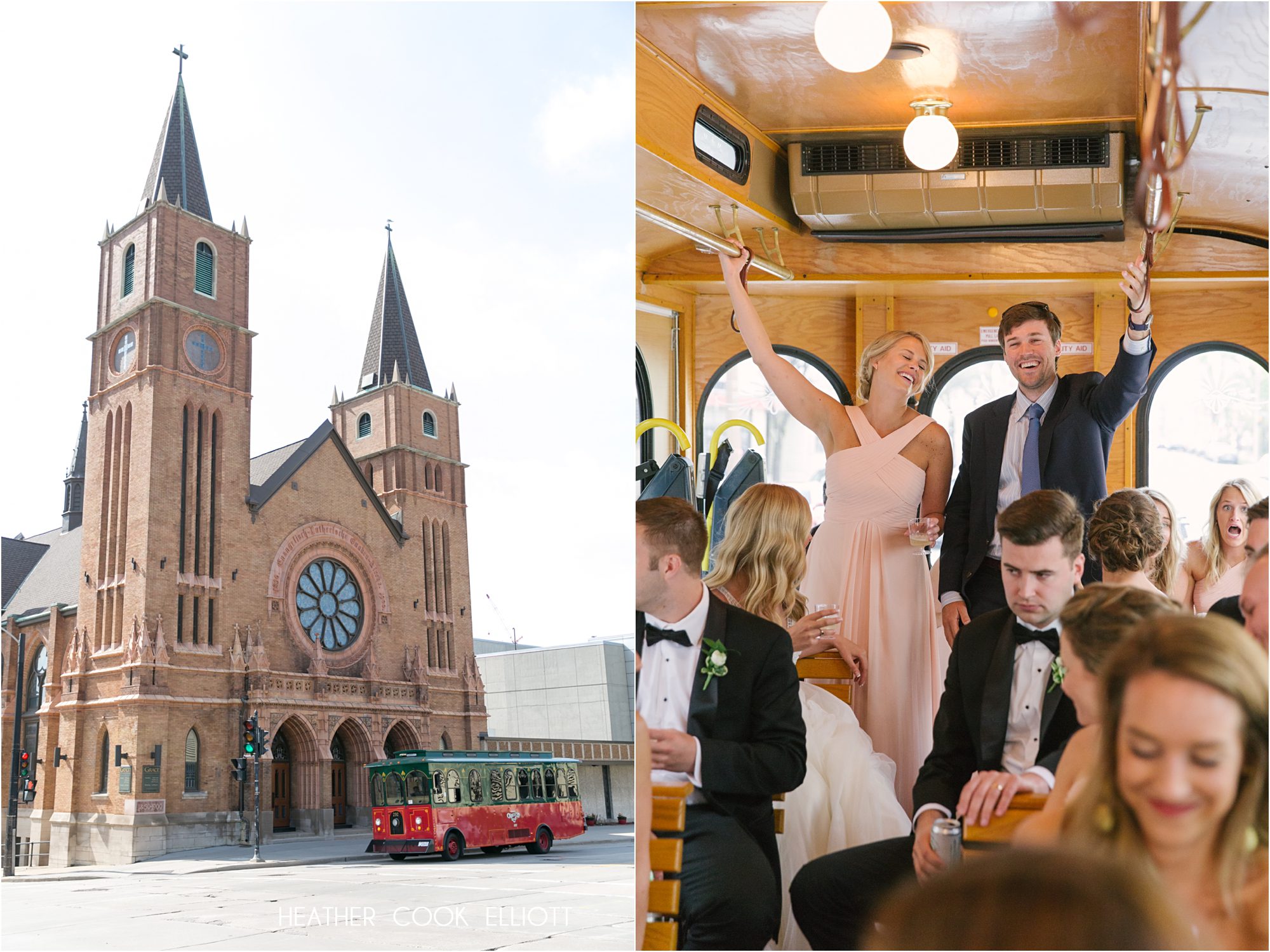 Milwaukee Art Museum Wedding  Grace Lutheran milwaukee spring wedding