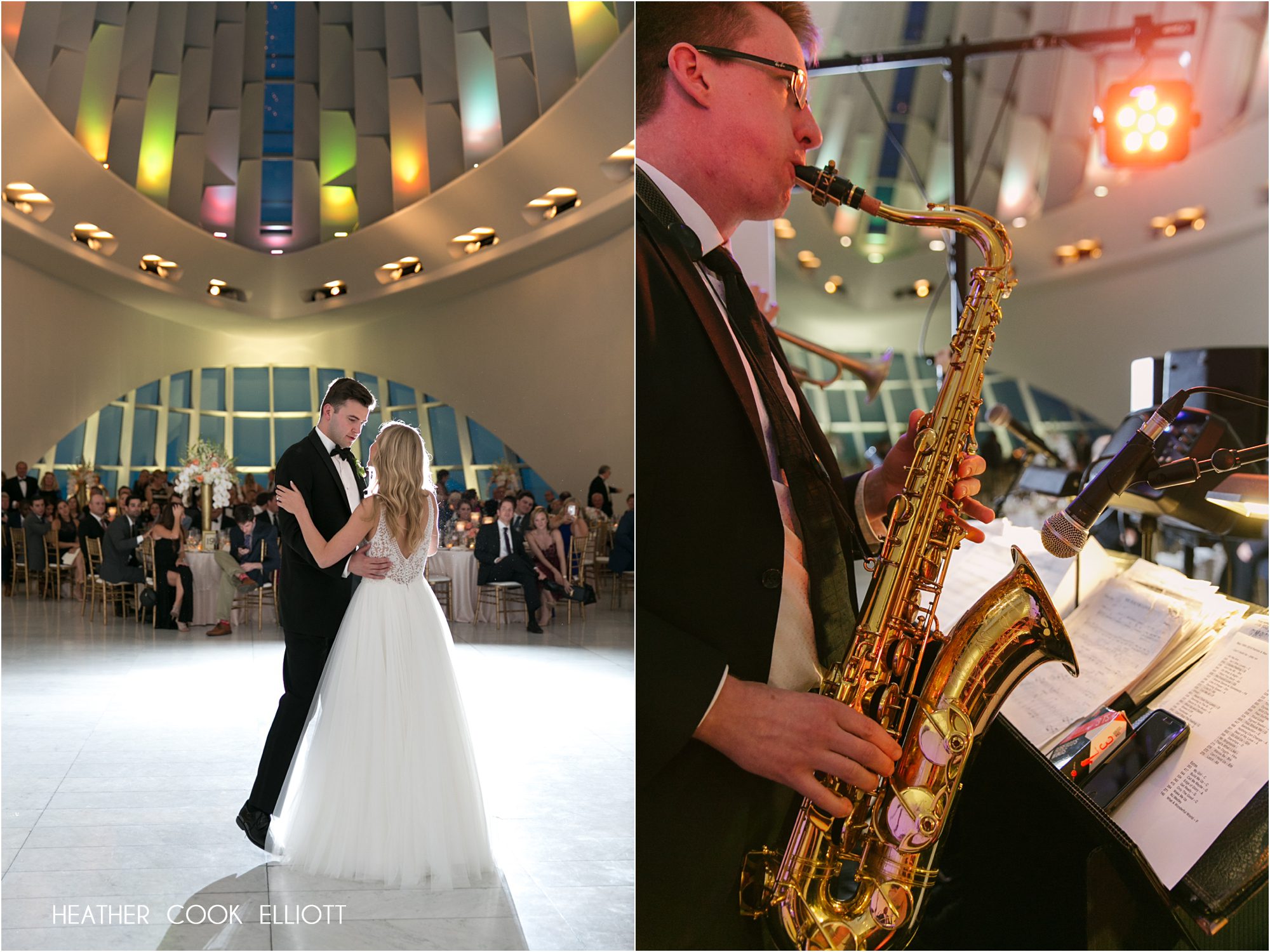 Milwaukee Art Museum Wedding reception dancing