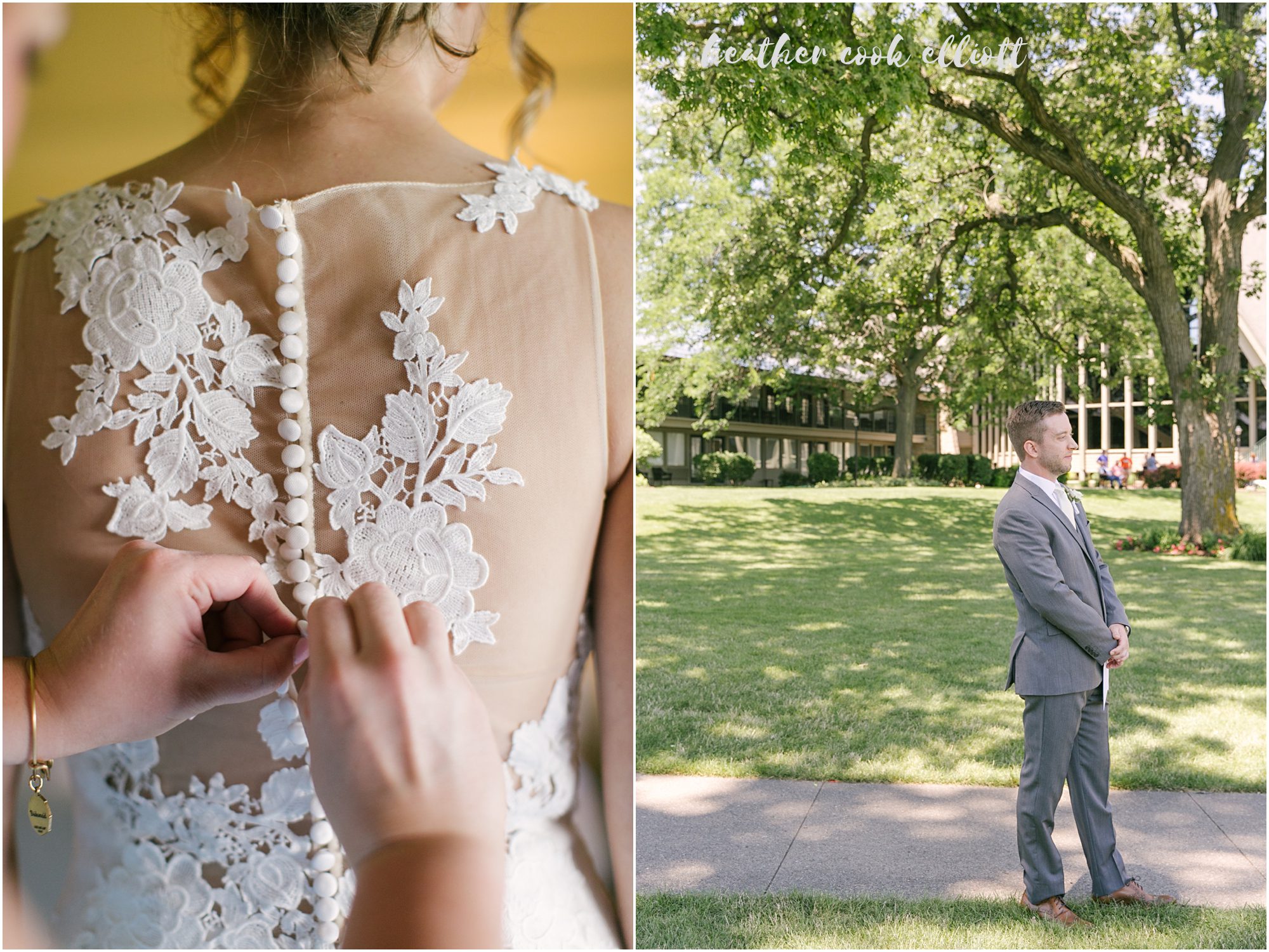 bridal party at the abbey lake geneva