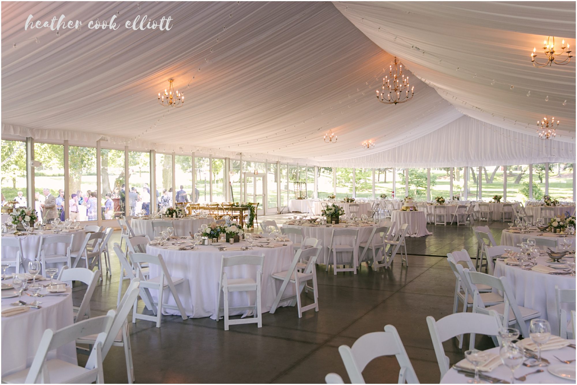 the abbey tent wedding fontana lake geneva