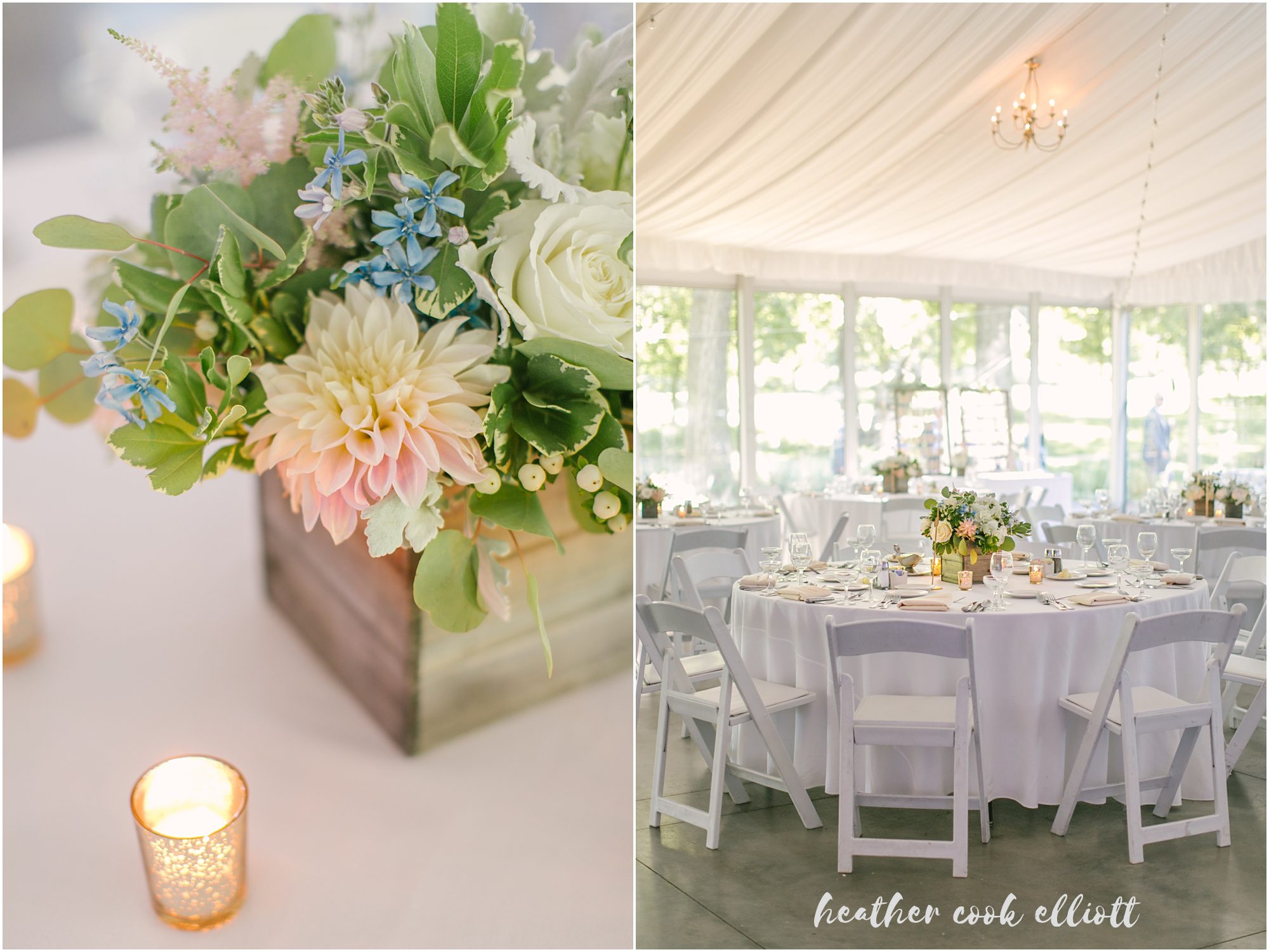 the abbey tent wedding fontana lake geneva