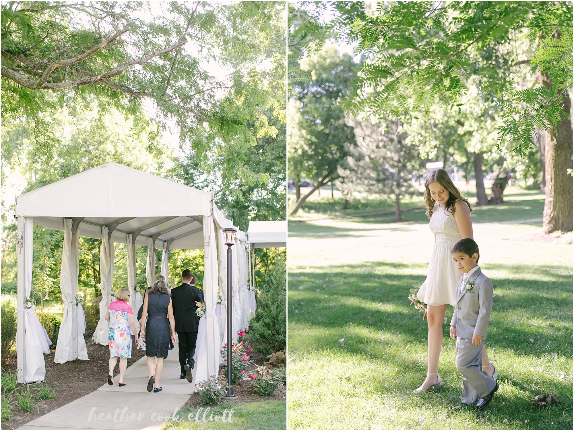 the abbey tent wedding fontana lake geneva