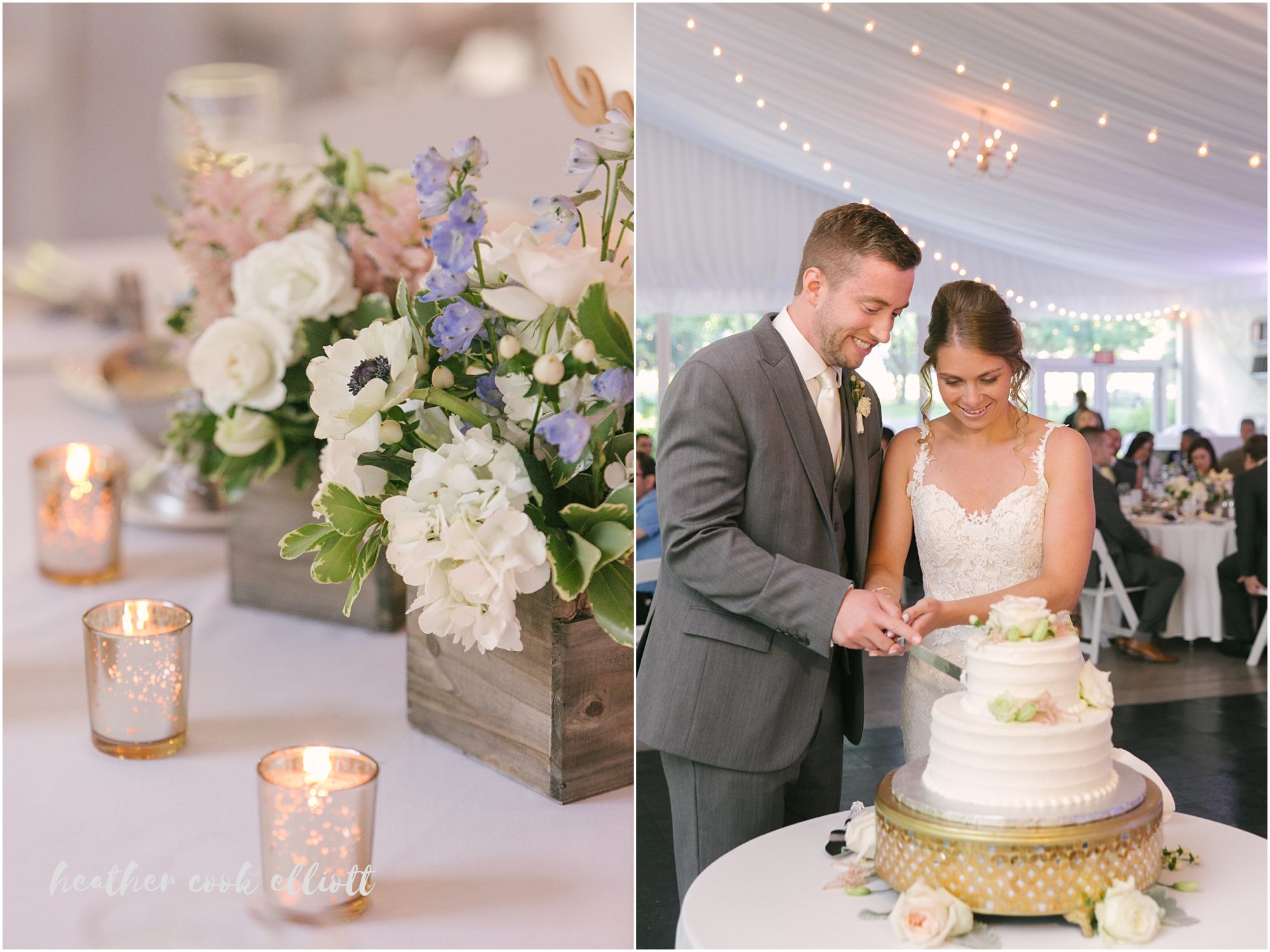 the abbey tent wedding fontana lake geneva