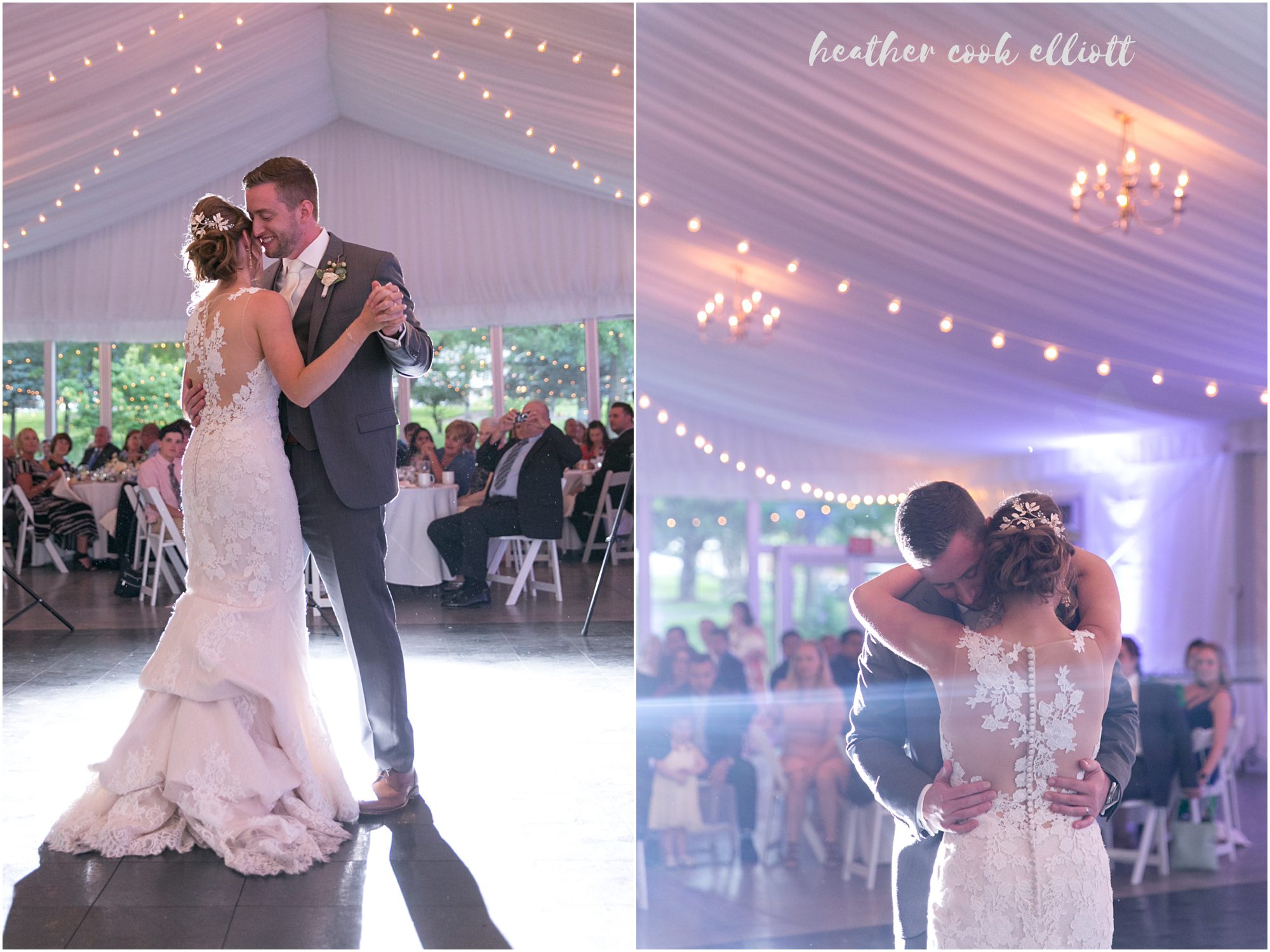 the abbey tent wedding fontana lake geneva