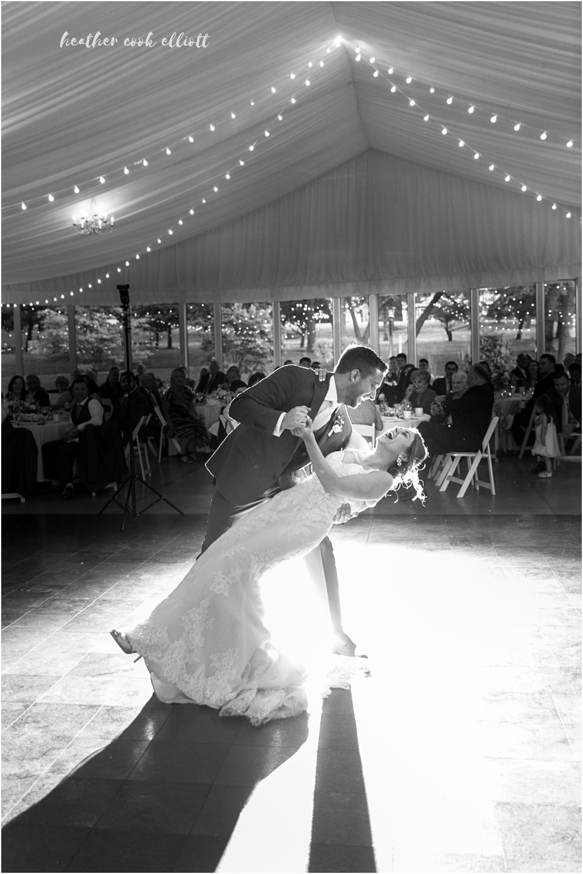 the abbey tent wedding fontana lake geneva
