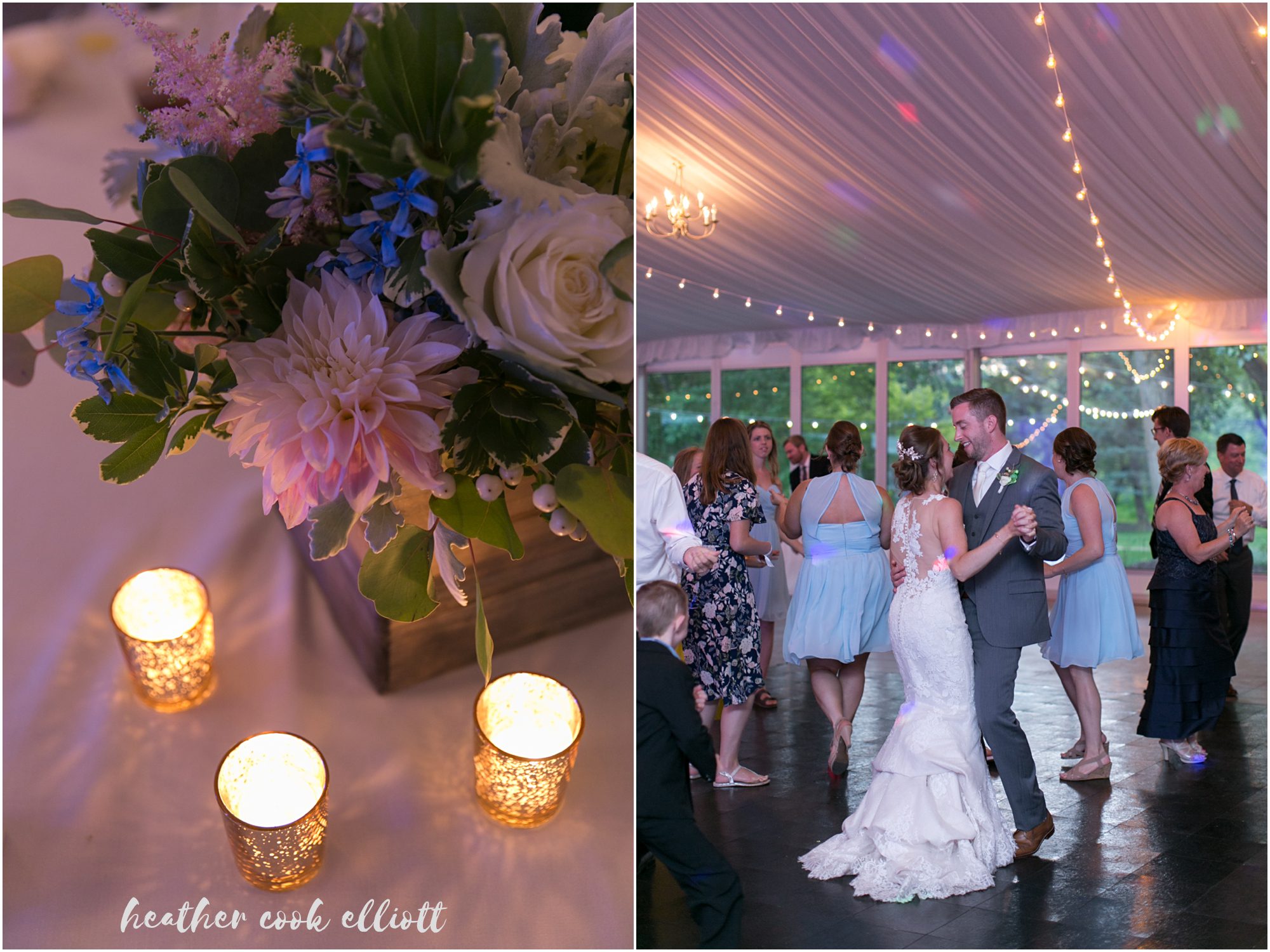 the abbey tent wedding fontana lake geneva