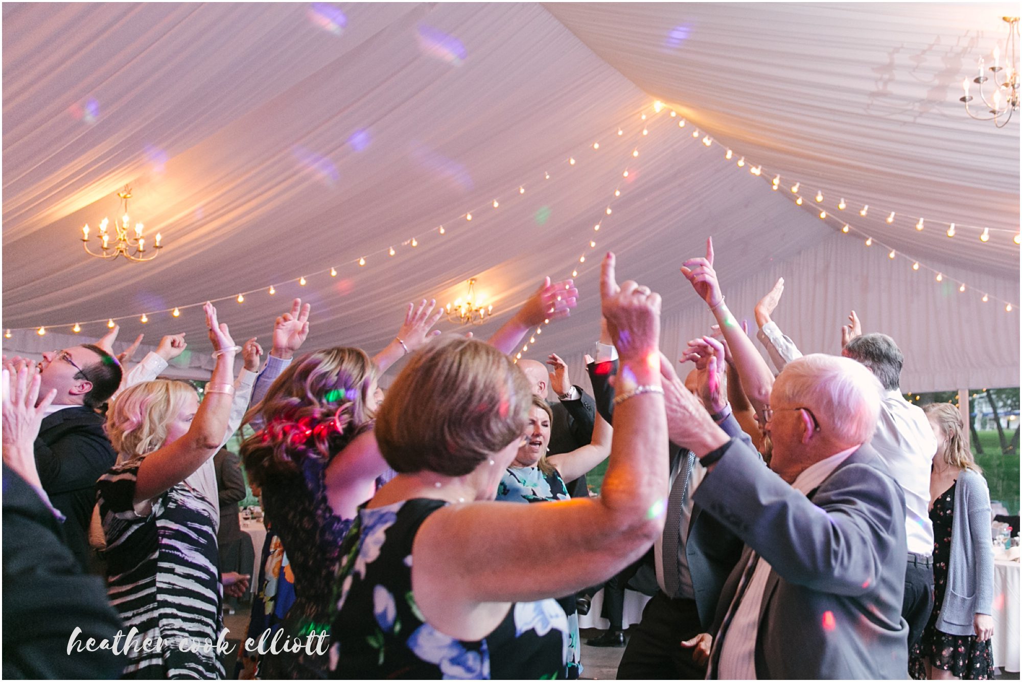 the abbey tent wedding fontana lake geneva