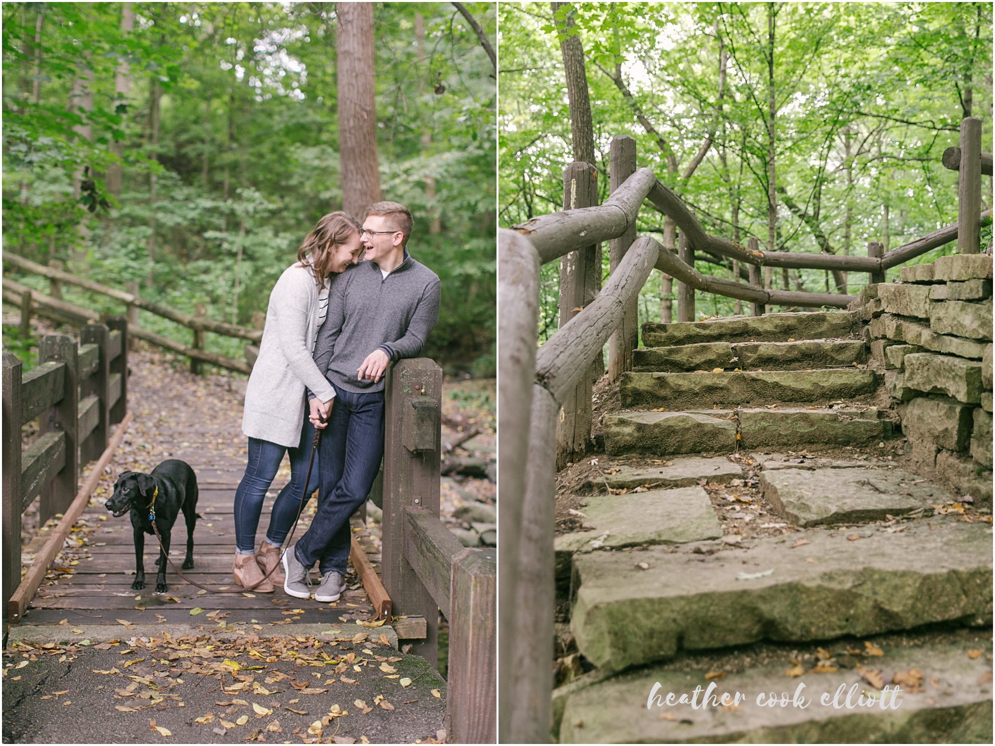 wauwatosa engagement session with dog